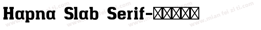Hapna Slab Serif字体转换